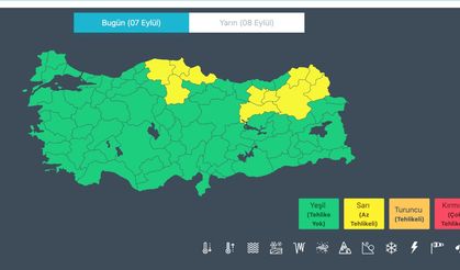 Meteoroloji'den 11 il için sarı kodlu uyarı!