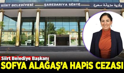 Siirt Belediye Başkanı Sofya Alağaş'a hapis cezası