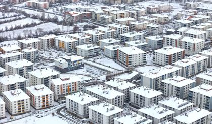 Karla kaplanan Bingöl dronla havadan görüntülendi