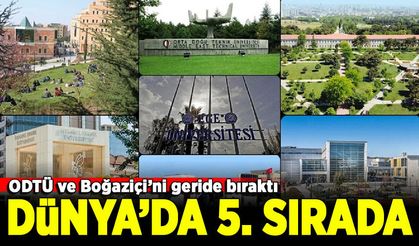 ODTÜ ve Boğaziçi’ni geride bırakarak Dünyada ilk Beş'e yükselen Türk Üniversitesi