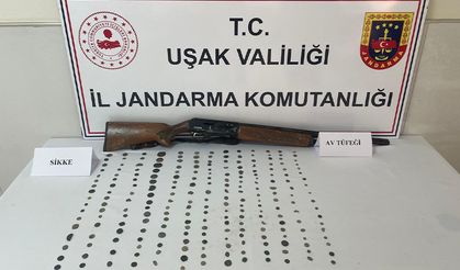 Uşak'ta tarihi eser niteliğinde 232 sikke ele geçirild