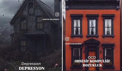Mental hastalıklar birer ev olsaydı nasıl görünürlerdi?