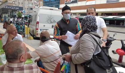Çankırı'da dilenci kılığına giren zabıta, 10 dakikada 340 lira topladı