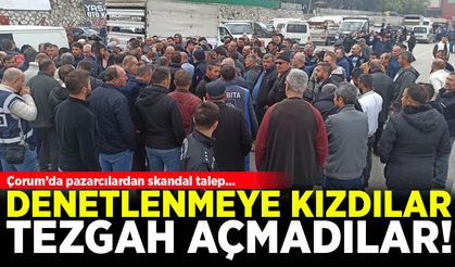 Hem suçlular hem güçlü! Pazarcılardan tepki çeken protesto