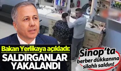 Bakan Yerlikaya açıkladı: Berber dükkanına girerek silahlı saldırı düzenleyenler yakalandı