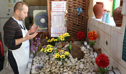 Isparta'da bir pide salonunun içindeki mezar görenleri şaşırtıyor