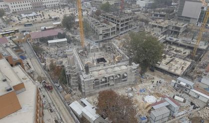 Malatya'da depremde yıkılan cami güçlendirilmiş yapısıyla yeniden yükseliyor