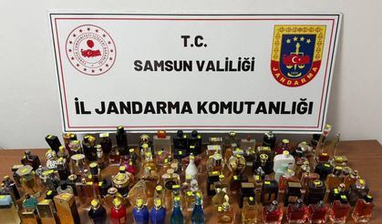 Samsun'da 320 şişe kaçak parfüm ele geçirildi