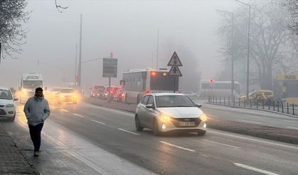 Konya'da sis etkili oluyor