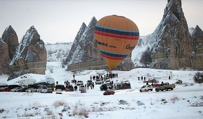 Kapadokya'da balon turları olumsuz hava koşulları nedeniyle 4 gündür yapılamıyor