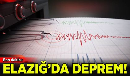 Elazığ'da deprem meydana geldi