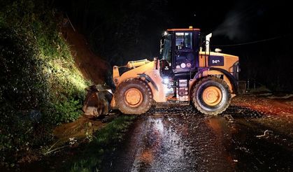 Ordu'da sağanak nedeniyle 10 noktada heyelan meydana geldi