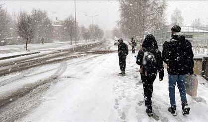 Ardahan'da olumsuz hava koşulları nedeniyle eğitime bugün ara verildi