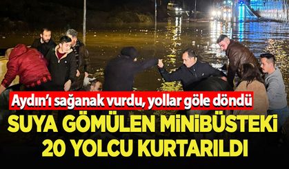 Aydın'ı sağanak vurdu: Yollar göle döndü, araçlar suya gömüldü