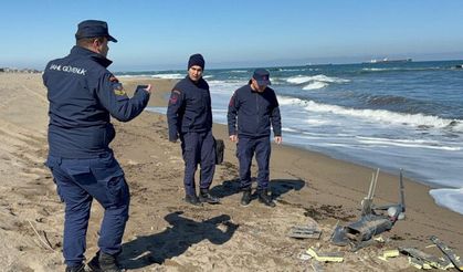 Sakarya'da sahilde parçalanmış insansız hava aracı bulundu