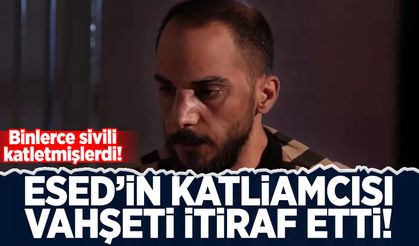 Esed'in katliamcısı Emced Yusuf'un itiraf görüntüleri yayımlandı!