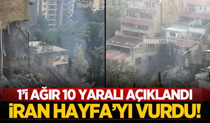 İran'ın İsrail'in Hayfa kentini vurduğu anlar kaydedildi!