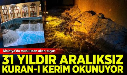 Malatya’da musluktan akan suya 31 yıldır Kur'an-ı Kerim tilaveti eşlik ediyor