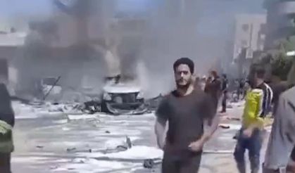 Suriye'de mühimmat yüklü araç infilak etti! Ölü ve yaralılar var