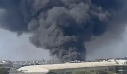 İstanbul'da deri sanayi bölgesinde yangın