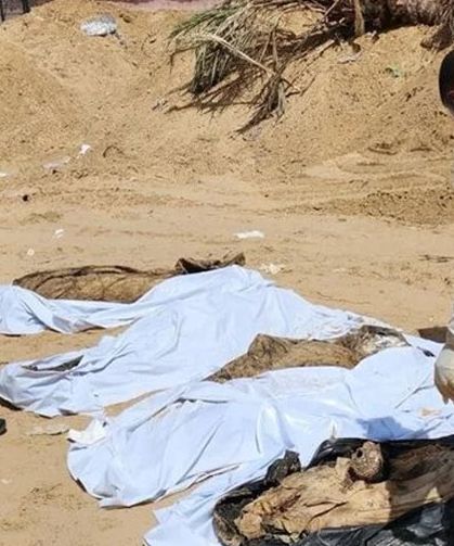 Gazze'de toplu mezarlardan ceset çıkartma işlemleri günlerdir sürüyor