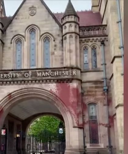 Manchester Üniversitesinin İsrail ile işbirlikleri protesto edildi