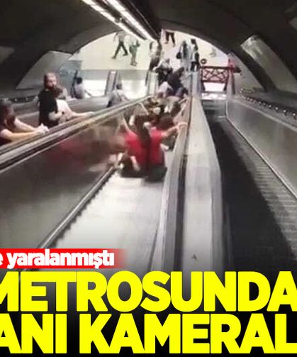 İzmir metrosundaki kaza anı kamerada