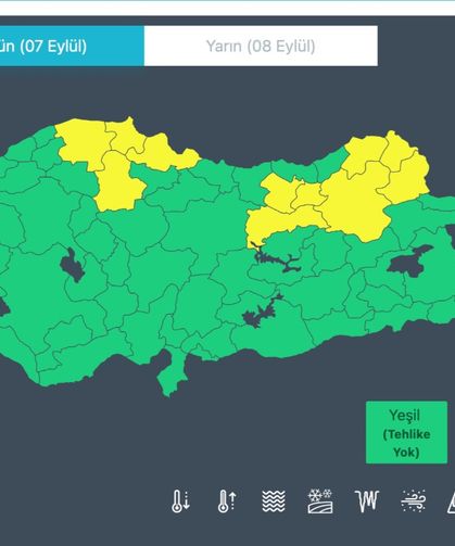 Meteoroloji'den 11 il için sarı kodlu uyarı!