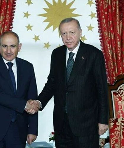 Cumhurbaşkanı Erdoğan, Paşinyan'ı kabul etti