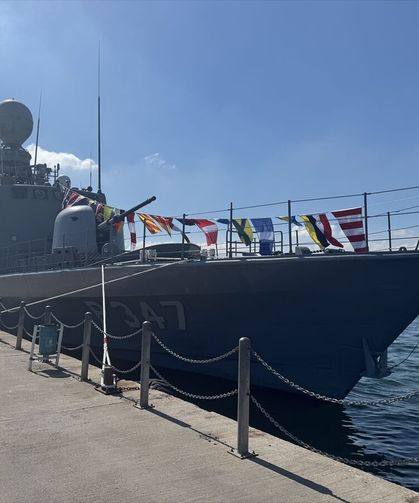Kocaeli'de TCG Fırtına hücumbotu ziyarete açıldı