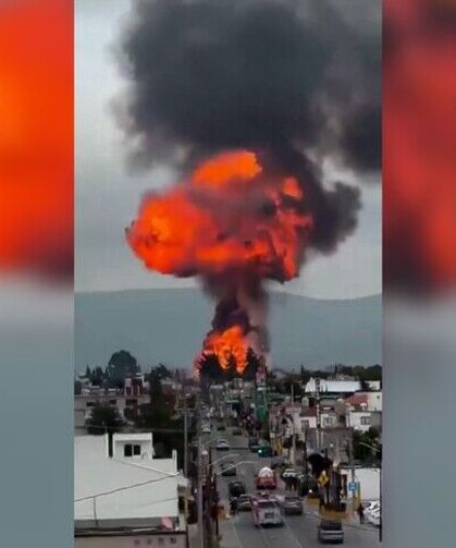 Meksika'da LPG tankerlerinin bulunduğu depoda patlama