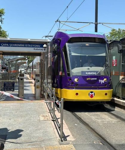 Kabataş-Bağcılar Tramvay Hattı'nda teknik arıza nedeniyle seferler aksadı