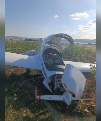 Çatalca'da eğitim uçağı kaza kırıma uğradı