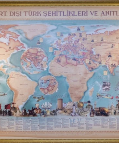 48 ülkedeki 172 Türk şehitliği ve anıtı tek haritada buluştu