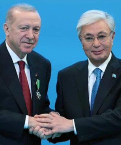 Cumhurbaşkanı Erdoğan, Kazakistanlı mevkidaşı Tokayev ile görüştü