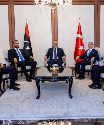 Bakan Fidan, Libyalı yetkililerle bir araya geldi