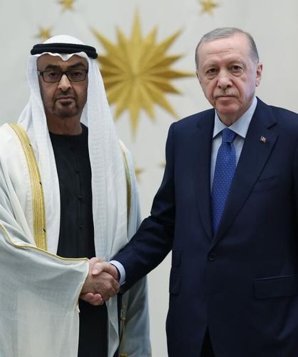 Cumhurbaşkanı Erdoğan, BAE Devlet Başkanı Al Nahyan ile görüştü