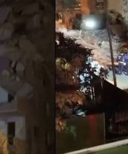 Küçükçekmece'de yıkımı yapılan binada çökme: 2 kişi yaralandı