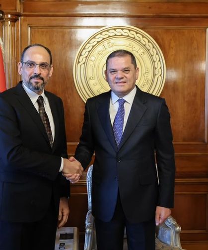 MİT Başkanı Kalın, Libya Başbakanı Dibeybe ile görüştü