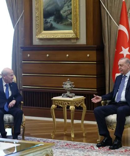 Erdoğan ile MHP lideri Bahçeli arasında kritik görüşme: İlk kareler geldi