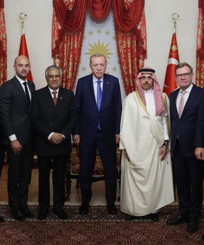 Cumhurbaşkanı Erdoğan, 6 ülkenin dışişleri bakanlarını kabul etti