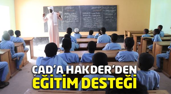 Çad'a HAKDER'den eğitim desteği