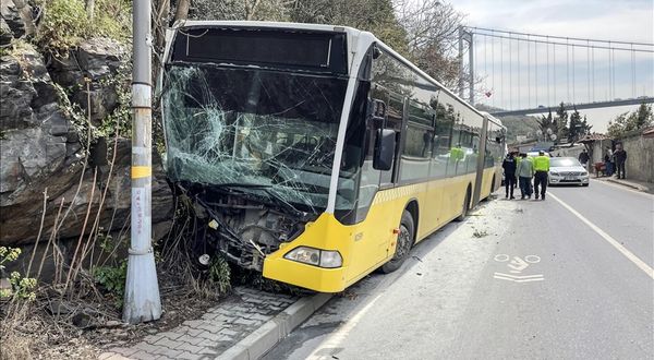 Beykoz'da İETT otobüsü kazası: 6 kişi yaralandı