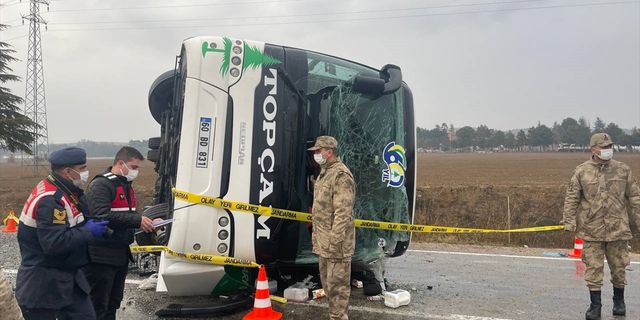 Amasya'da otobüs devrildi: 1 kişi öldü, çok sayıda yaralı