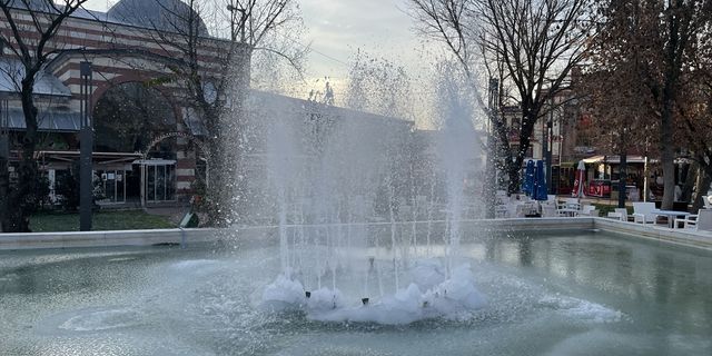 Edirne'de soğuk hava etkili oluyor