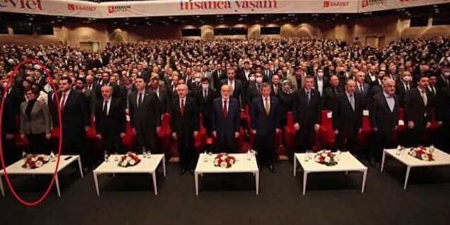 'Erbakan'ı ıslıklarım' diyen Kaftancıoğlu törende en ön sıralarda yer aldı