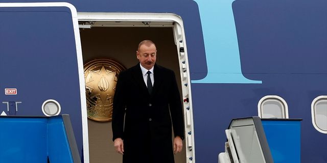 Azerbaycan Cumhurbaşkanı Aliyev, Türkiye'ye geldi