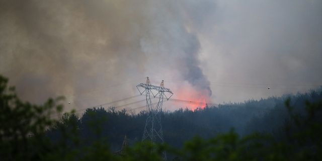 Hatay'da ormanlık alanda yangın iki noktada sürüyor
