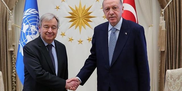 Cumhurbaşkanı Erdoğan'dan, BM Genel Sekreteri Guterres ile kritik görüşme