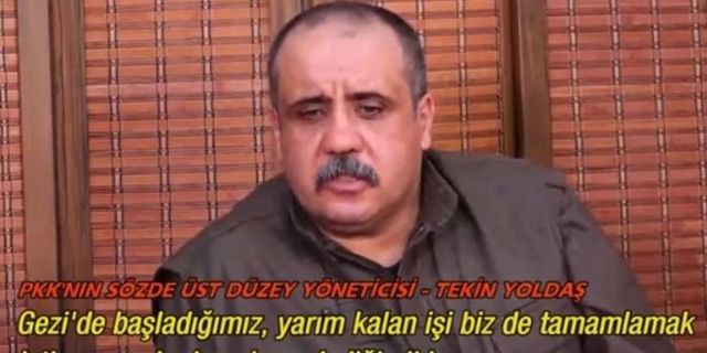 PKK elebaşı Tekin Yoldaş: Gezi'nin öznesi de öncüsü de bizdik